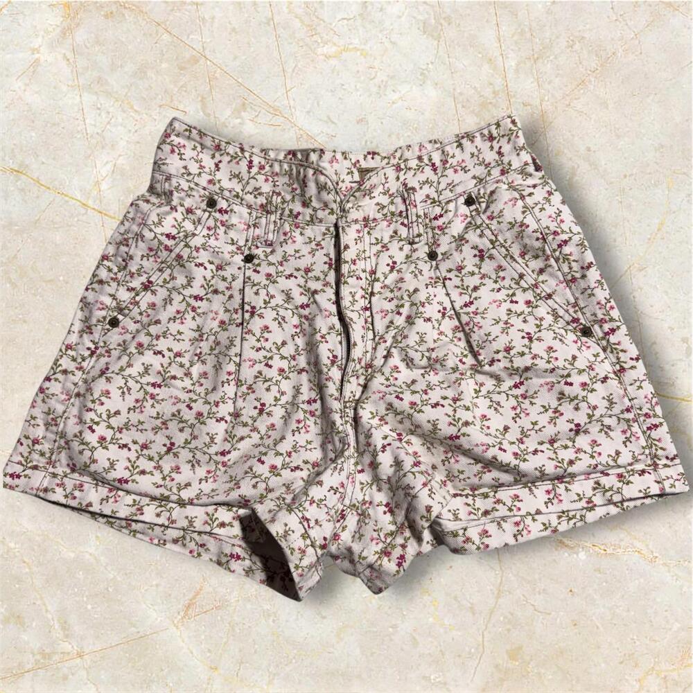 Vintage Express Floral Print Casual Women's Shorts Size‎ 11/12